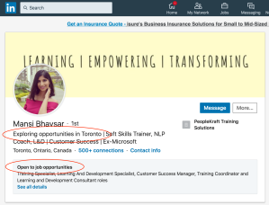Optimizing your LinkedIn headline for job opportunities