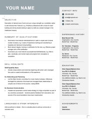 Canadian Resume Template Free Download Nisma Info