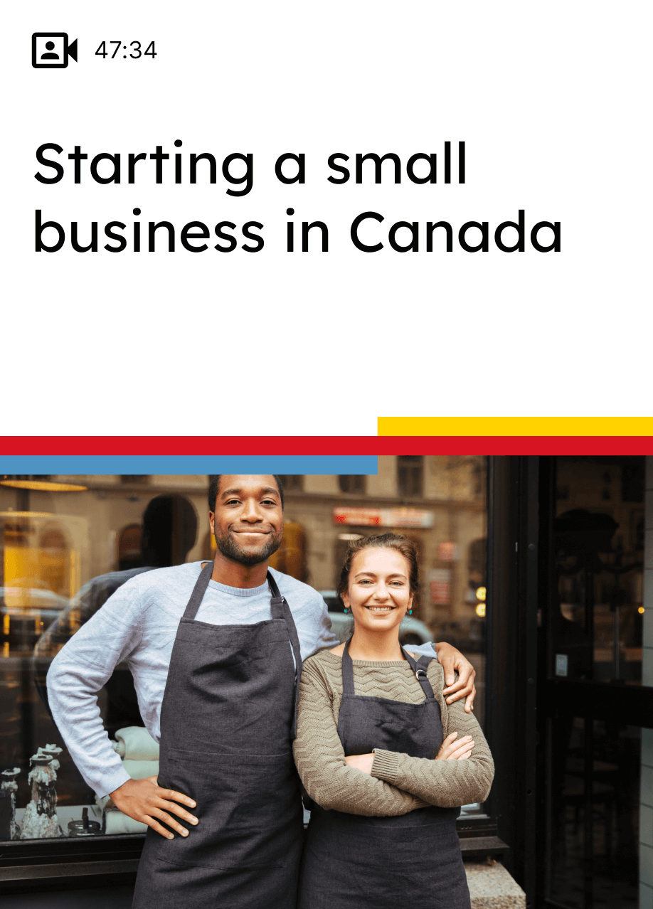 Starting a small business in Canada