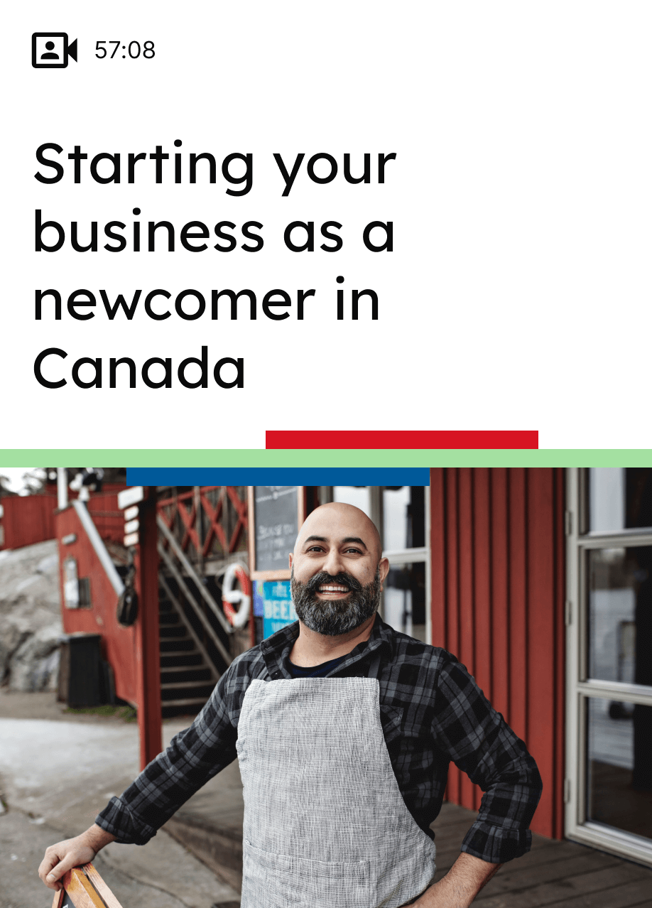 Starting your business as a newcomer in Canada