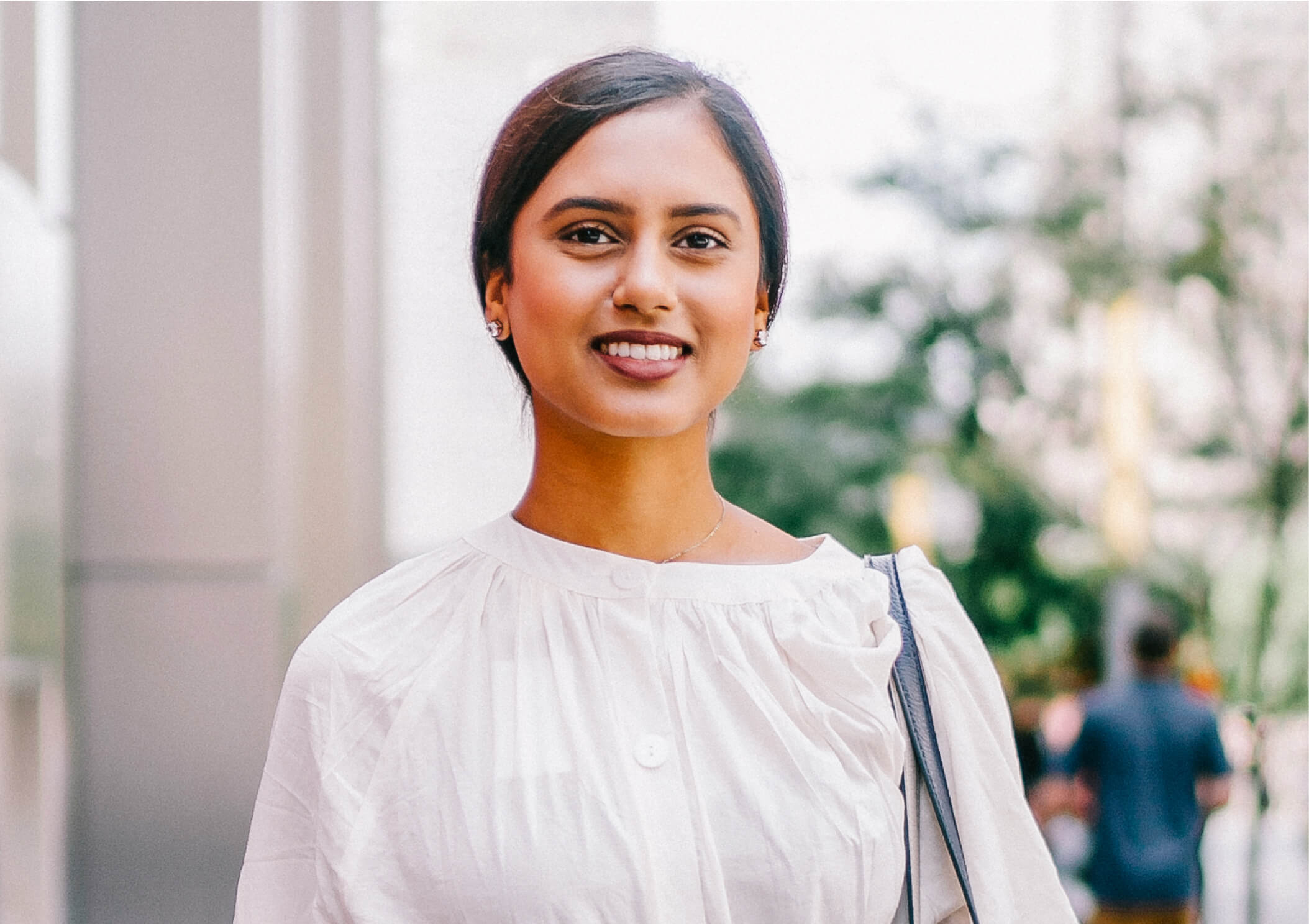 student smiling