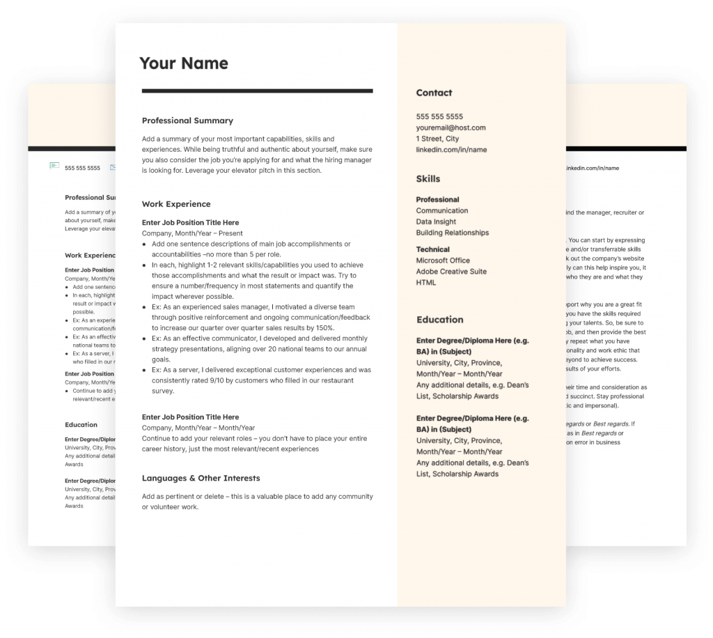 canadian-resume-template-free-download-printable-form-templates-and