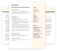 Canadian Resume Template Free Download Printable Templates