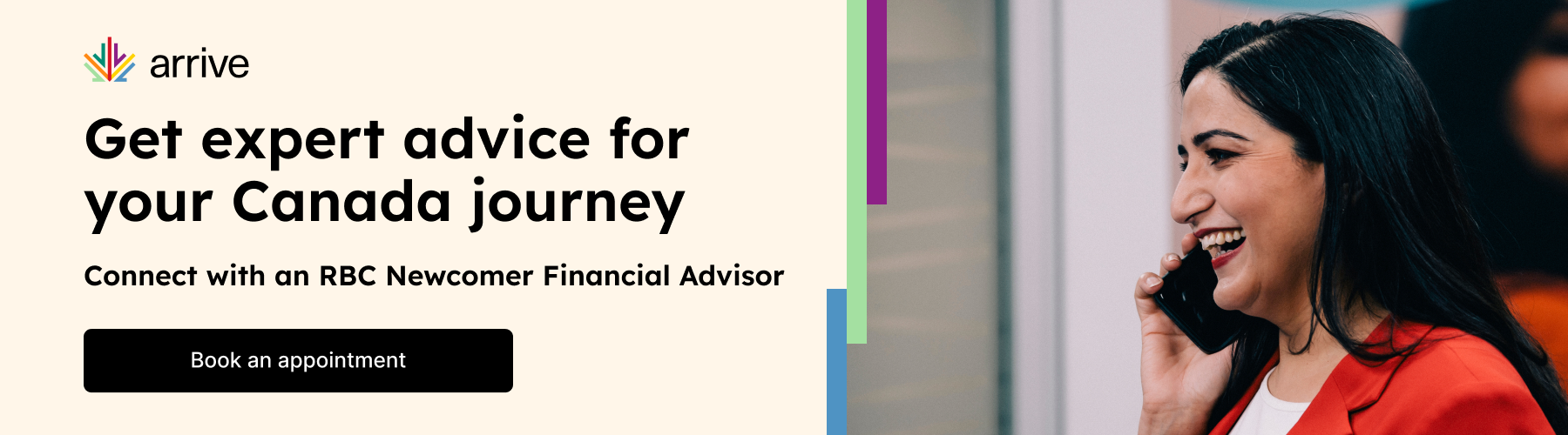 Book an appointment with an RBC Newcomer Financial Advisor