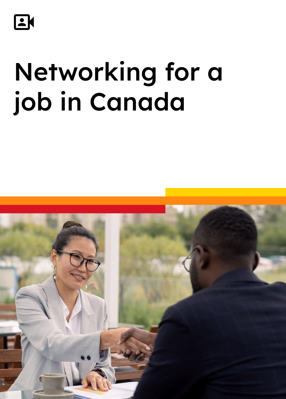 register for the free webinar to learn how to build and leverage your network for find a job in Canada